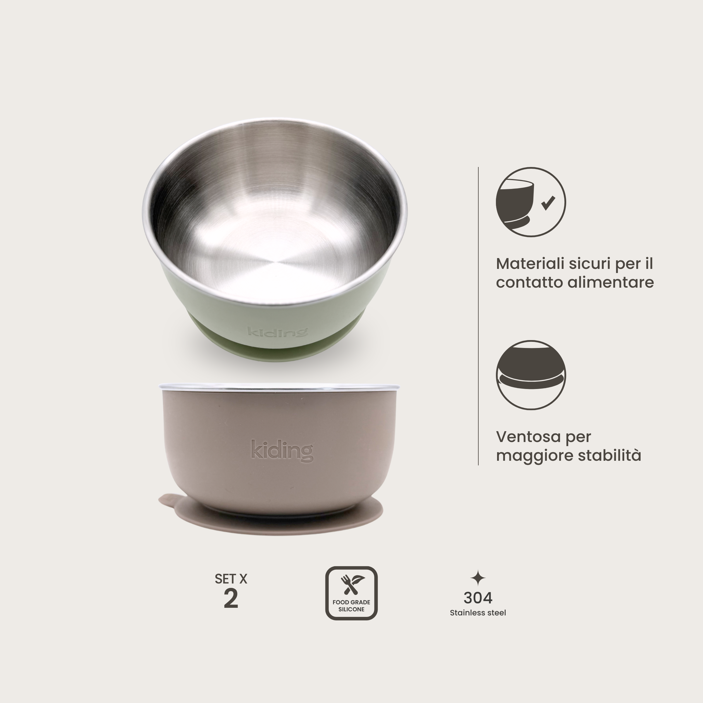 Suction Bowl - Set of 2
