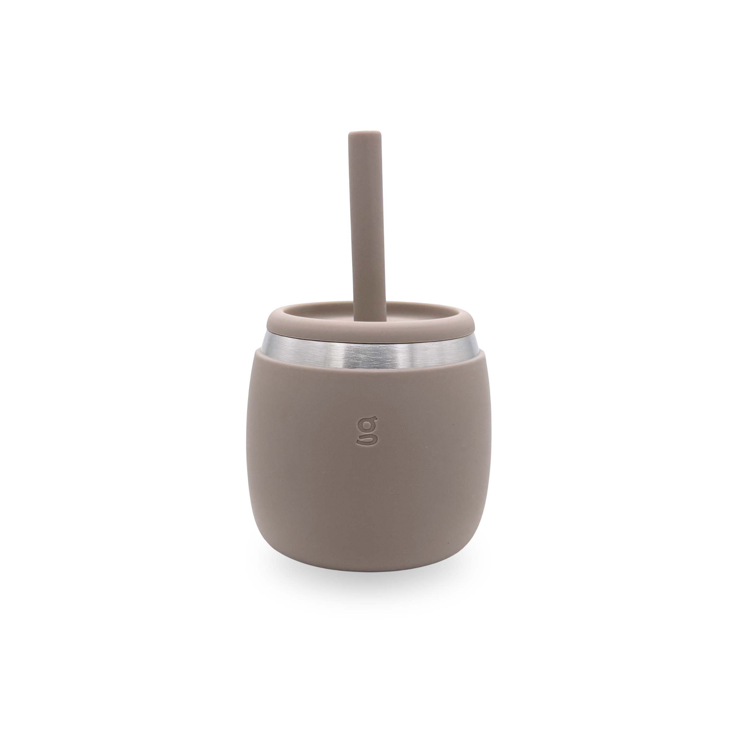 Glass with straw